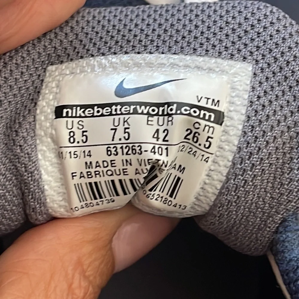 NIKE AIR MAX RUN LITE 5 in blue gray and white. Style 631263-401 Size 8.5 - Picture 10 of 10